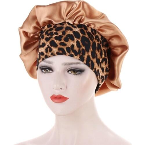 2021 New Baotou Cap Nightcap Bonnet Satin Cheveux Nuit Hair Bonnets for Women Chapeau Femme Luxe Femme En Beanies Hat Caps