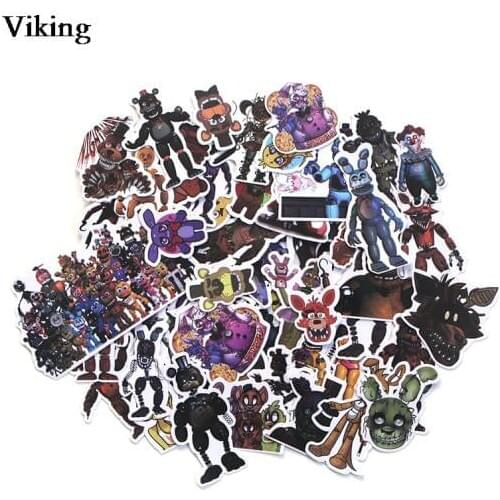 10sets/lot Horror Cartoon Bears Stickers 58pcs/set Waterproof Sticker for Luggage Skateboard Scrapbooking Sticker Decal G0139