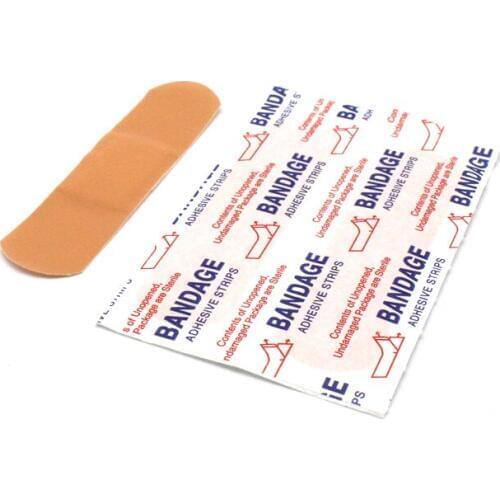 100PCS Band-Aids Waterproof First Cushion Adhesive Plaster Breathable Medical PE Waterproof Tape Hemostasis Adhesive Bandages
