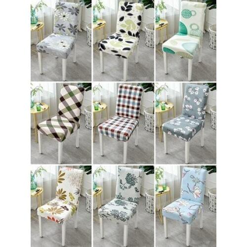 4 Pieces/Set Universal Chair Covers Spandex Chair Cover Stretch Decorative Seat Covers