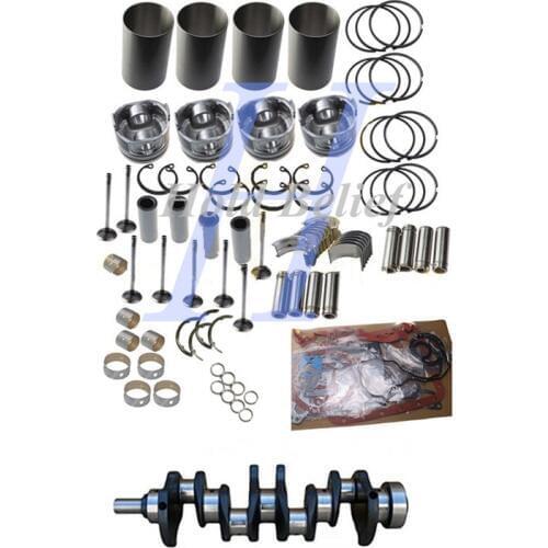 4JB1 Rebuild Kit&Crankshaft Fit For Mustang Bobcat 843 853 1213 960 2060 Loader Isuzu Engine