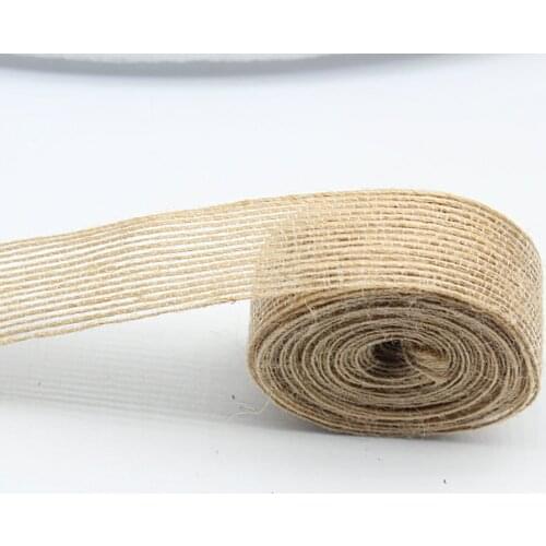 50 yards (150 feet) Burlap Ribbon, Burlap Trim, Jute Ribbon, 25mm/1 Inch Wide, Wedding DIY Shower, Party, Home Decor, Crafting