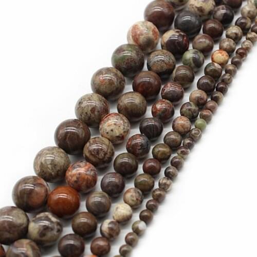 Natural Stone Colorful Agates Round Beads 15" Strand 4 6 8 10 12MM Pick Size For Jewelry Making