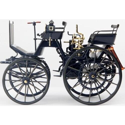 1:18 Daimler No.1 Four-Wheel Diesel Locomotive Vehicle Toy 1886 Classic Car Model Collectible Metal Die-Cast Toy for Adult Fans