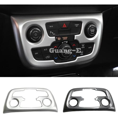 For Jeep Compass 2017 2018 2019 2020 Car Middle Console Temperature Air-Condition Volume Switch Button Trim Frame 1pcs