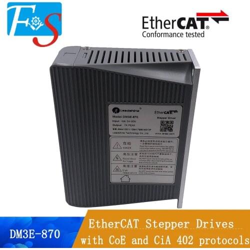 Leadshine network Drives DM3E-870 EtherCAT Stepper Drives with CoE and CiA 402 protocols control Stepper Motor NEMA23/34