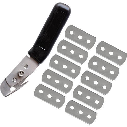 EHDIS Vinyl Film Wrapping Paper Cutter Knife with 10pcs Spare Blades Carbon Sticker Cutting Tools Car Wrap Tools Utility Knife