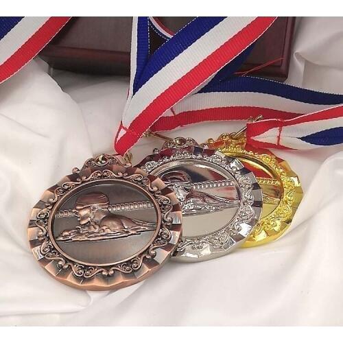 Swimming School Games Medal Gold Silver Bronze Motion, Honor Communication Ability/self-confidence Developing 6.5 cm