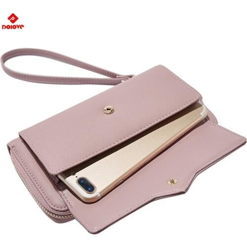 Fashion Long Woman Purse New Designer Female Wallet Clutch PU Leather Ladies Purses Card Holder Women Phone Bags D-7679