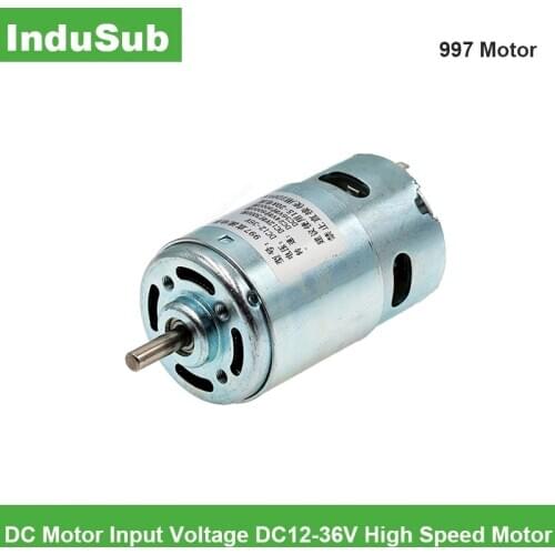 997 Powerful DC Motor Input Voltage DC12-36V High Speed Motor Silent Ball Bearing Motor WT041903064