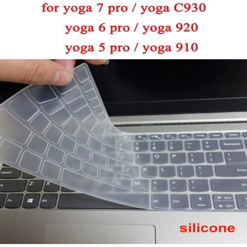 Washable Laptop Keyboard Cover For Lenovo Yoga 7 Pro 5 6 13.9 C930 For Yoga 920 910 Silicone Waterproof Film Notebook Protector