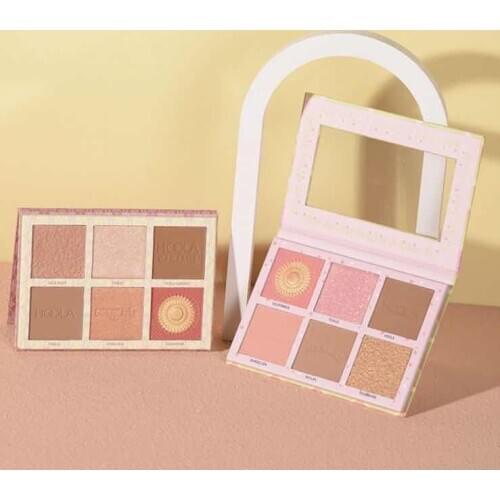 New Contour Palette Face Shading Grooming Powder Makeup 6 Colors Long-Lasting Face Make Up Contouring Bronzer Cosmetics