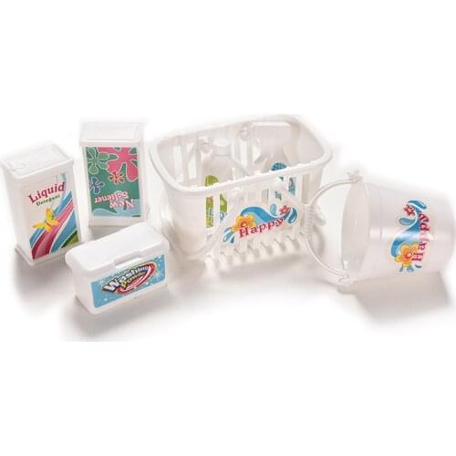 New 7 Pcs/Set Fashion Cleaning Sets Cleaning Supplies Doll house Doll Accessories for Barbie