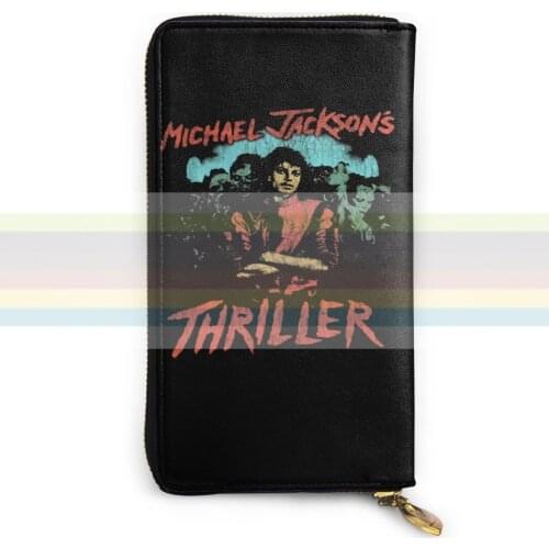 Michael Jackson new mens and womens smart leather wallet credit card bank card bag. Long mobile wallet