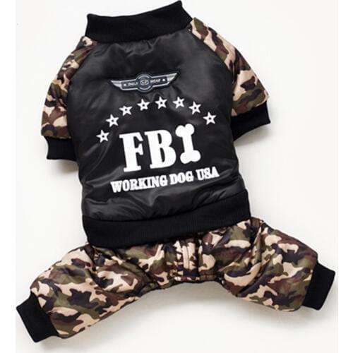 Pet Dog Coat Camouflage Four Legs Cotton Padded Coat Jacket Small Medium Puppy Dog Clothes Winter Dashing Fashion Dog Clothing
