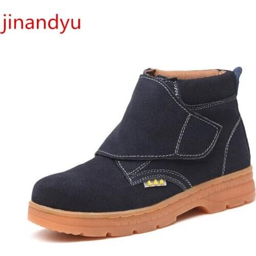 Work & Safety Boots Indestructible Safety Shoes Men Construction Protection Boots Puncture-Proof Wear-resistant Work Shoes