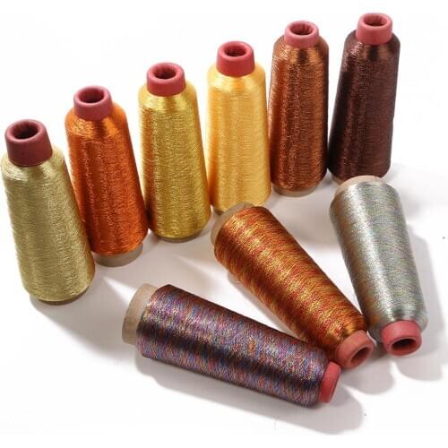 Mix Color Pick 3200m/Roll Reel DIY Metallic Embroidery Crochet Knitting Cross Stitch Yarn Threads Sewing tool machine needlework