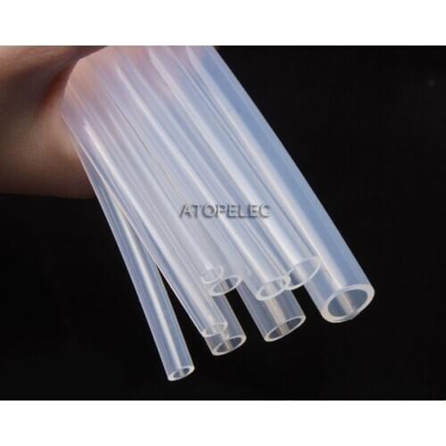 1M ID 1mm/2mm/3mm/4mm/5mm/6mm FEP F46 Tubing Pipe ROHS High Temperature 200Deg.C Clear 600V