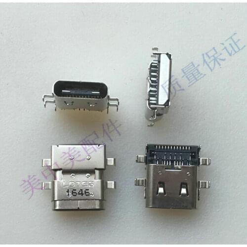 USB type C C C-type interface female base double-sided plug in front and back Stick Pin 24P pin external bending fixed pin