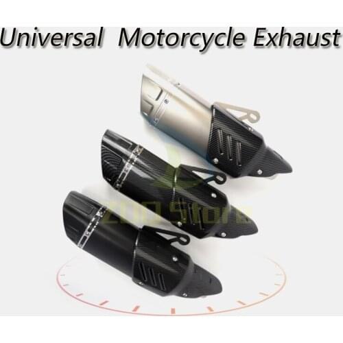 51mm Universal Motorcycle Exhaust Pipe Carbon Fiber With Motocross DB Killer Motorbike Escape Moto For TRK502 S1000RR NMAX 155