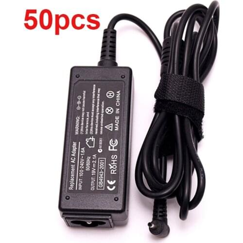 50pcs By DHL or EMS 19V 2.1A AC Adapter Charger Supply For asus Eee PC 1001HA/P/PX 1005 1008 1201N 1201HA N455 R025C Free Ship