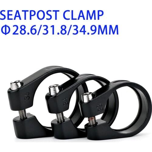 Bicycle Seatpost Clamp Aluminum Alloy Seat Tube Clamp 28.6/31.8/34.9mm MTB Bike Seat Tube Clip Bike Parts Bike Saddle Seat Clamp