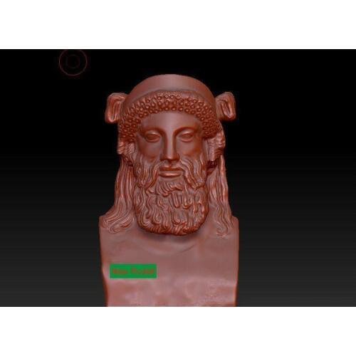3D model stl format, 3D solid model rotation sculpture for cnc machine Double-faced figure 1