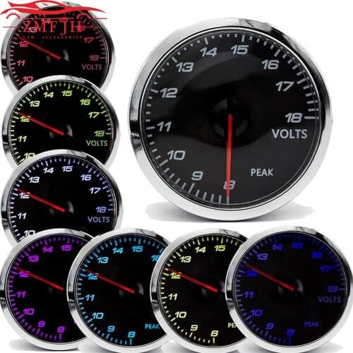 60mm Volt Meter 8-18V 12 volt voltmeter motorcycle auto accessories panel instrumentation waterproof amperimetro moto voiture