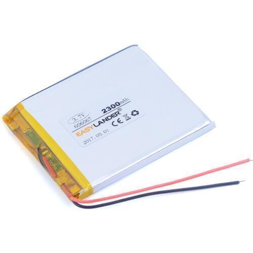 606067 3.7V 2300mAh Rechargeable li-Polymer Li-ion Battery For Bluetooth Notebook Tablet PC Consumer electronics E-book 066067