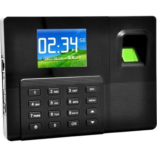 Biometric Fingerprint Time Attendance Clock TCPIP Employee Working Clock Time Recorder Wireless Attendance Checker