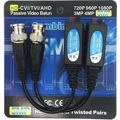 HD BNC Video Balun 5MP 4MP 3MP 960H 1080P 720P Twisted Transceivers UTP Cat5 HD CVI TVI AHD for CAMERA