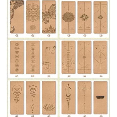 4mm Thickness Double Sides Skid Resistance High Elastic Cork TPE Senior Yoga Mat Cushion Customized Pattern Available