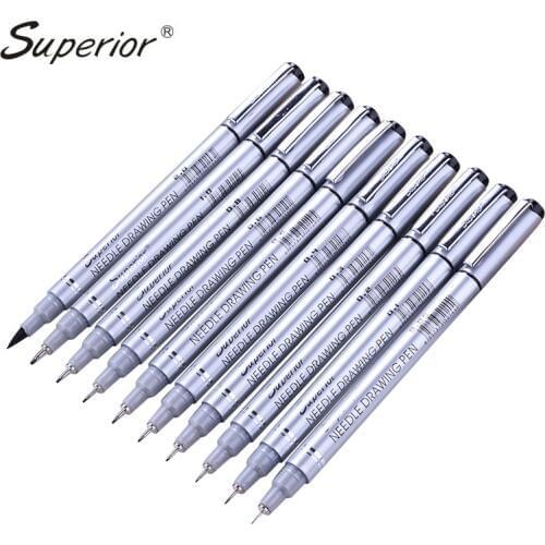 Art marker for drawing and Brush Sketch Liner pigment cartoon gel pen Anime tools Stationery school supply MS-807A