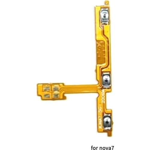For Huawei Nova7 / Nova7 Plus Power Volume Button Flex Cable Side Key Switch ON OFF Control Button Repair Parts
