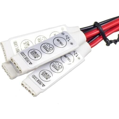 DC 12v 6A 3Keys Mini LED RGB Controller Dimmer Driver For RGB 5050/3528/2835/5730/5630/3014 SMD LED Strip Lights