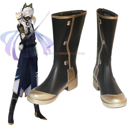 Nakigitsune Cosplay Touken Ranbu Nakigitsune Cosplay Boots Shoes Custom Made