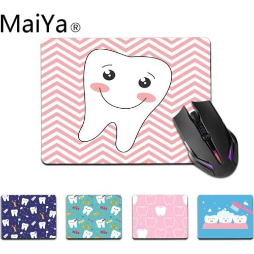 Maiya Top Quality Cute Tooth Rubber Mouse Durable Desktop Mousepad Top Selling Wholesale Gaming Pad mouse