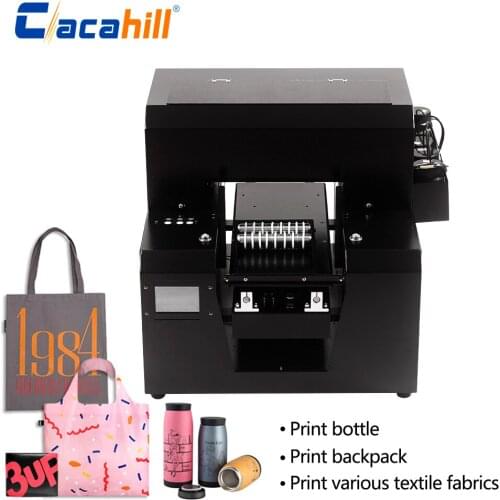 Multipurpose printer A4 small inkjet UV flatbed printer for canvas bag/insulation cup/photo/card colorful printing
