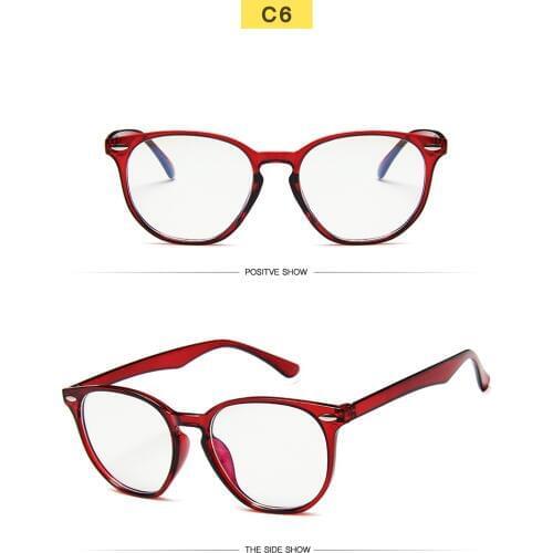 Fashion Clear Glasses Frame for Women Vintage Clear frame Round Eye Glasses Female Plastic Transparent Optical Glasses Frames