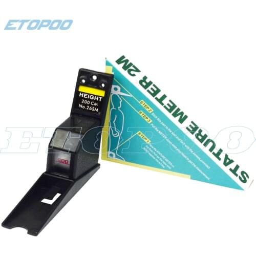 200cm black color wall mounted height rod meter stadiometers growth ruler black height rod height chart ESTADIMETRO ESTADIMETRO