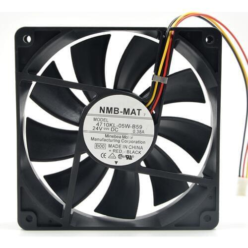 For NMB New 4710KL-05W-B59 12025 12CM 24V 0.38A alarm signal RD inverter cooling fan