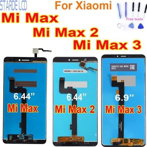 Original LCD Display For Xiaomi Mi Max 2 Touch Screen Panel Digitizer Assembly For Mi Max 3 Replacement Repair Parts