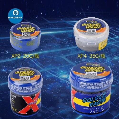 Mechanic Lead Free Solder Paste Low Temperature 148 Degrees Welding Fluxes for For iPhone X XS MAX XR Motherboard Soldering