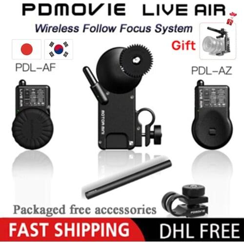 PDMOVIE LIVE AIR PDL-AF And PDL-AZ Bluetooth Wireless Follow Focus System for DSLR Buy LIVE AIR get RIG AIR free VS TILTA