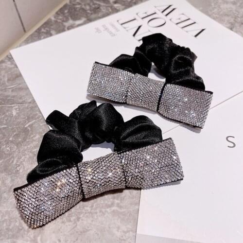 Women Lady Fashion Elastic Hair Ring Luxury Crystal Hair Rubber bands Rope Headbands Ties Hair Accessories for Women & Girls