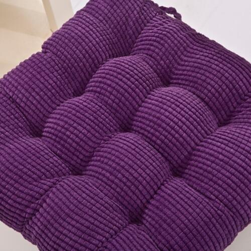 Lattice Fashion Soft Thick Pure Colorful Decorative Office Chair Pad Square Plaid Sofa Seat Cushions Home Decor