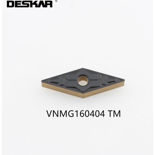 10PCS DESKAR VNMG160404 VNMG160408 VNMG160412 TM LF9218 Turning Tools Lathe Cutter Cutting Carbide Inserts For Steel Parts