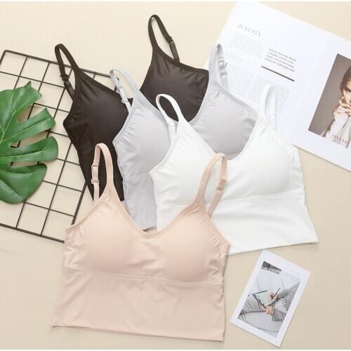 Crop Tops Summer Sexy Women Tank Top Lingerie Glossy Seamless Underwear Sleeveless Camisoles Female Tank Tops