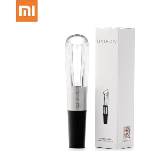 Xiaomi Mijia CIRCLE JOY Stainless Steel Fast Decanter Wine Decanter And Wine Stopper Stainless Steel Vacuum Memory Wine Corks