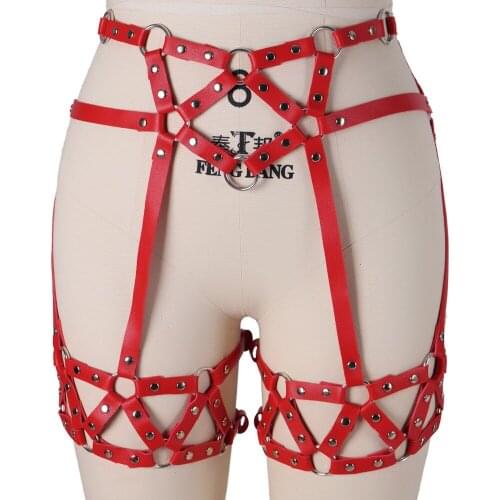 Sexy Lingerie Punk Harness For Women Goth Accessories Wedding Garters Pole Dance Clothes Suspender Belt Fetish Thigh Bands
